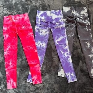 SHEIN scrunch legging bundle